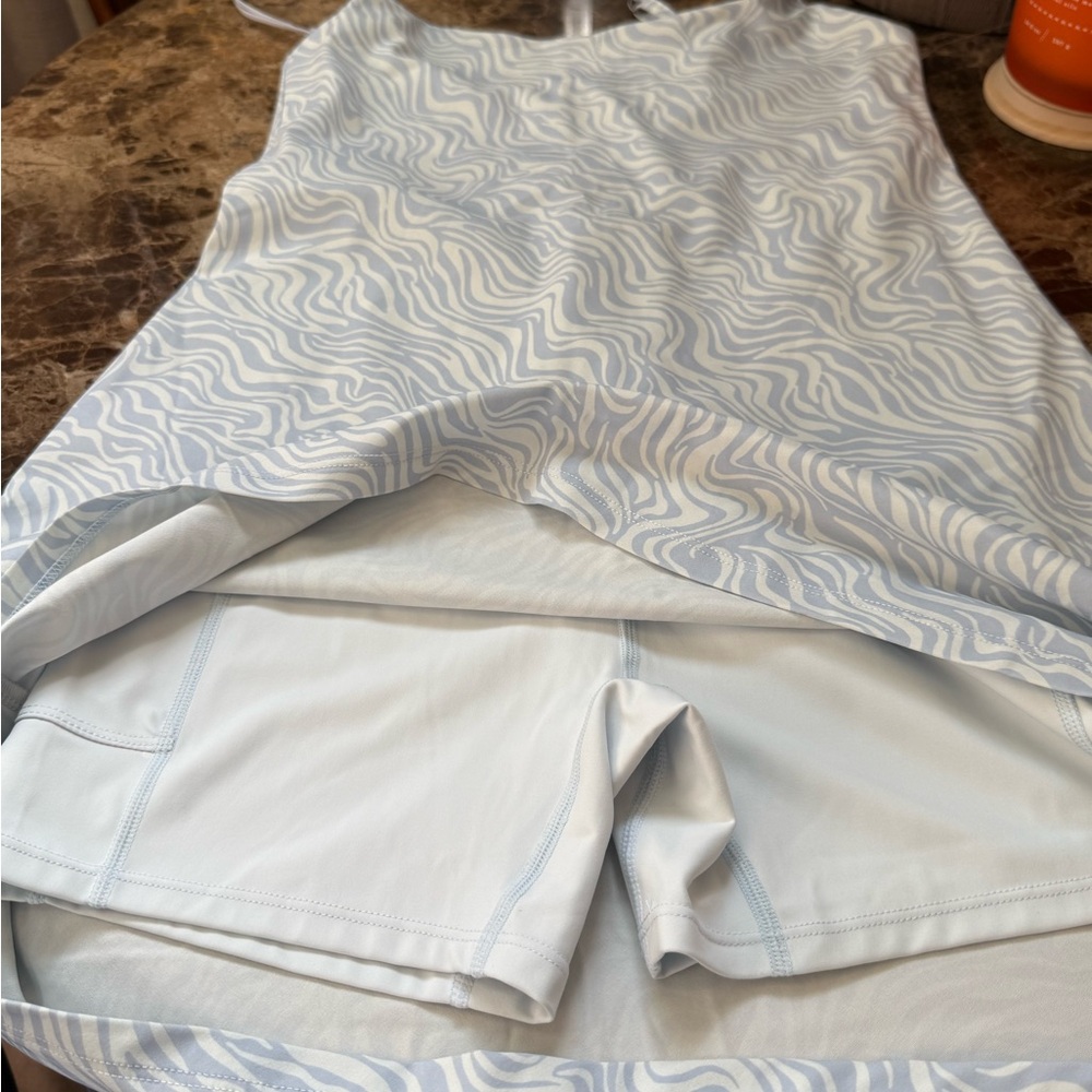 Abercrombie & Fitch Women’s White and Blue Slip Dress Size XS - Picture 5 of 8